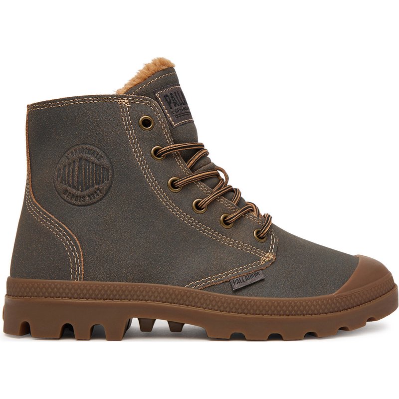 Schnürschuhe Palladium Pampa Zip Wl Pilot 74977-242-M Dunkelbraun