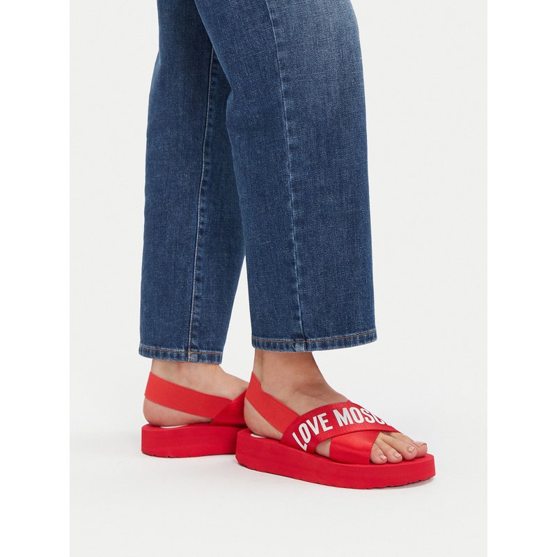 Sandalen LOVE MOSCHINO JA16214G0MIX5500 Rot