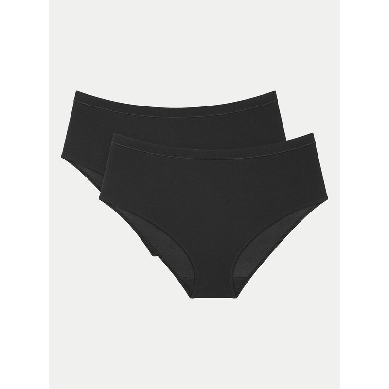 Triumph Klassische Pantys mit hohem Bund-Set Sense Of Modal 10224762 Schwarz