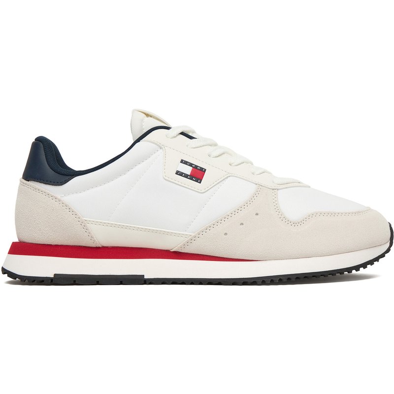 Sneakers Tommy Jeans Tjm Eva Runner Leather EM0EM01649 Weiß