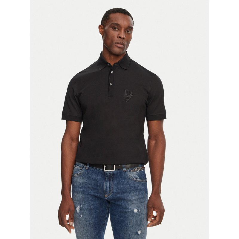 Dolce&Gabbana Poloshirt G8SG0Z G7N4P Schwarz Regular Fit