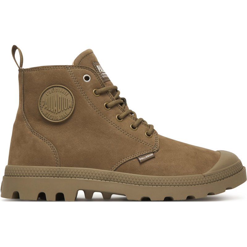 Schnürstiefeletten Palladium Pampa Hi Zip Nbk 2 74981-308-M Khakifarben