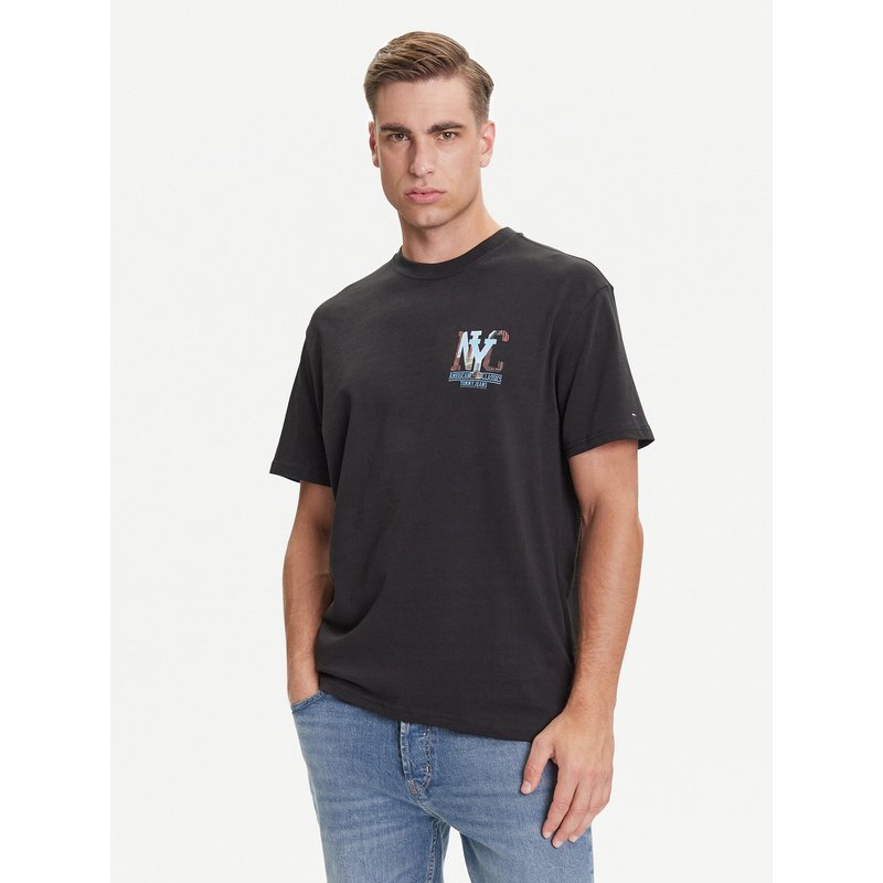 Tommy Jeans T-Shirt Novelty DM0DM21831 Grau Relaxed Fit