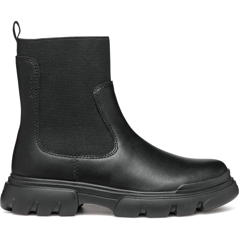 Stiefel Geox J Junette Girl J46HVC 0BCNH C9999 S Schwarz