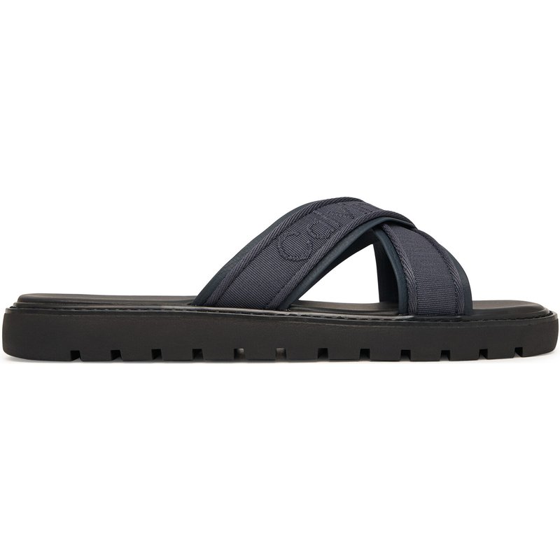 Pantoletten Calvin Klein Sq Molded Sandal Xcross Wb HM0HM02101 Dunkelblau