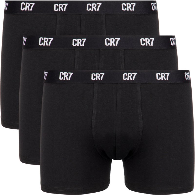 Cristiano Ronaldo CR7 Boxershorts-Set Basic Trunk 3-Pack 8100-49-900 Schwarz