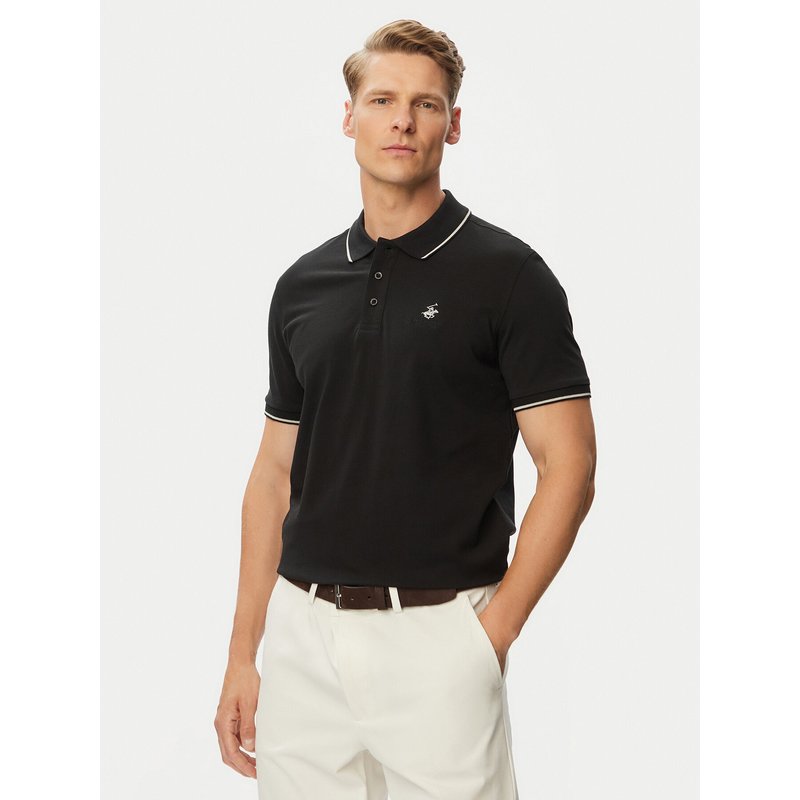 Beverly Hills Polo Club Poloshirt P-SS26M-P42561 Schwarz Regular Fit