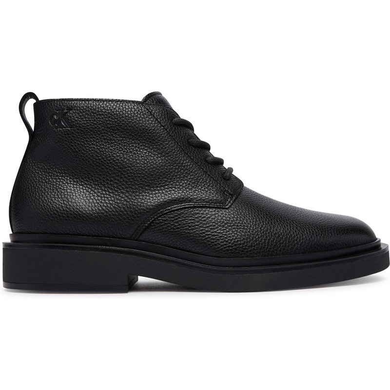 Schnürschuhe Calvin Klein Sq Rubber Desert Boot Lth HM0HM02352 Schwarz