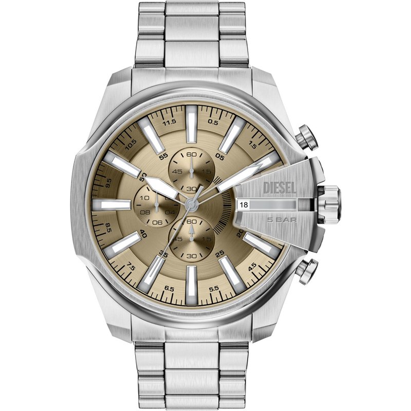 Uhr Diesel Mega Chief Slim DZ4702 Silberfarben