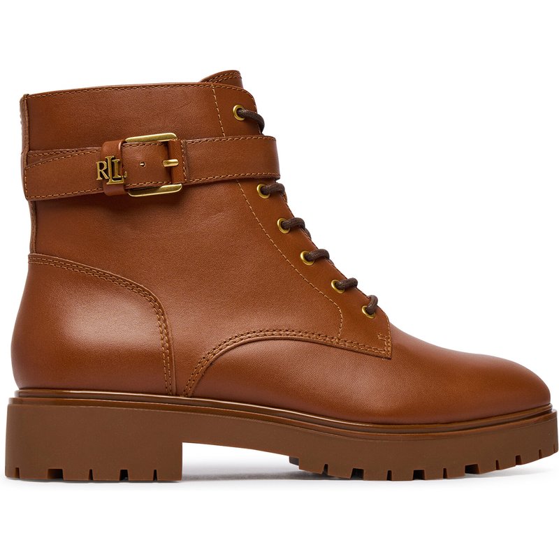 Schnürschuhe LAUREN RALPH LAUREN Allyson Logo Bo Bte 802P12046002 Braun