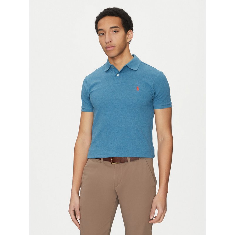 Polo Ralph Lauren Poloshirt 710536856412 Himmelblau Slim Fit