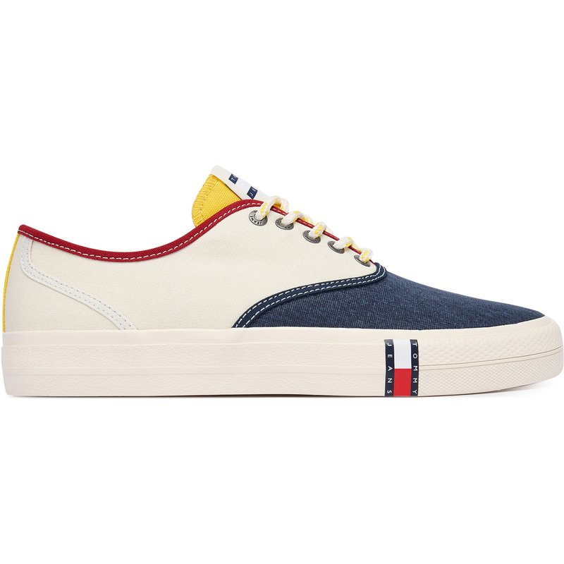 Sneakers aus Stoff Tommy Jeans Archive Vulc Y2K EM0EM01728 Weiß
