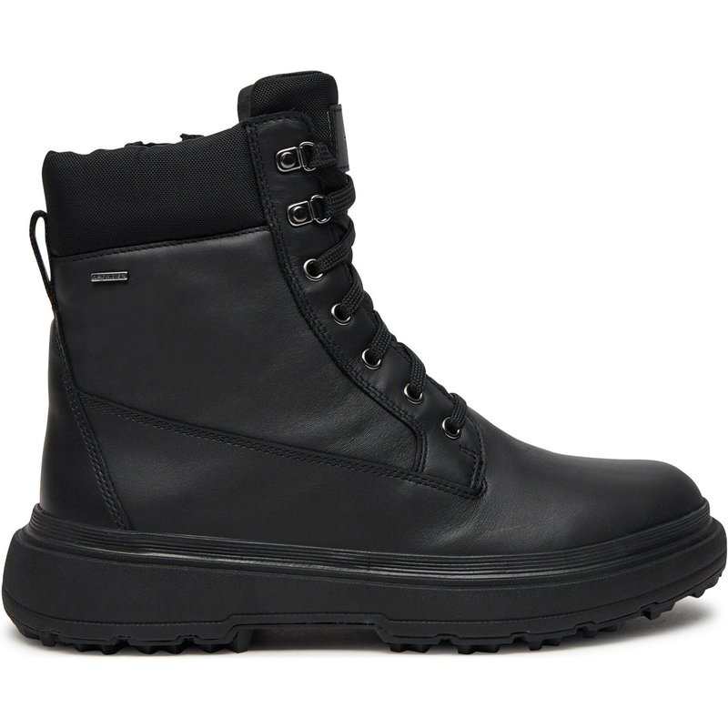 Schnürstiefeletten Geox D46XMB 08511 C9999 Schwarz