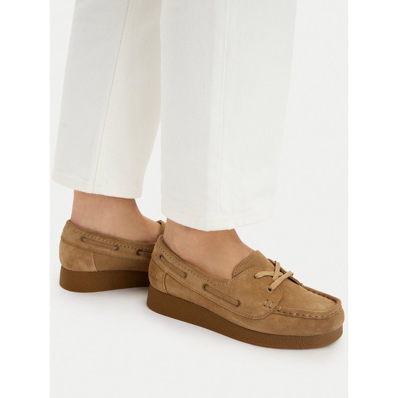 Halbschuhe Clarks WallabeeEVOSea 26186339 Braun