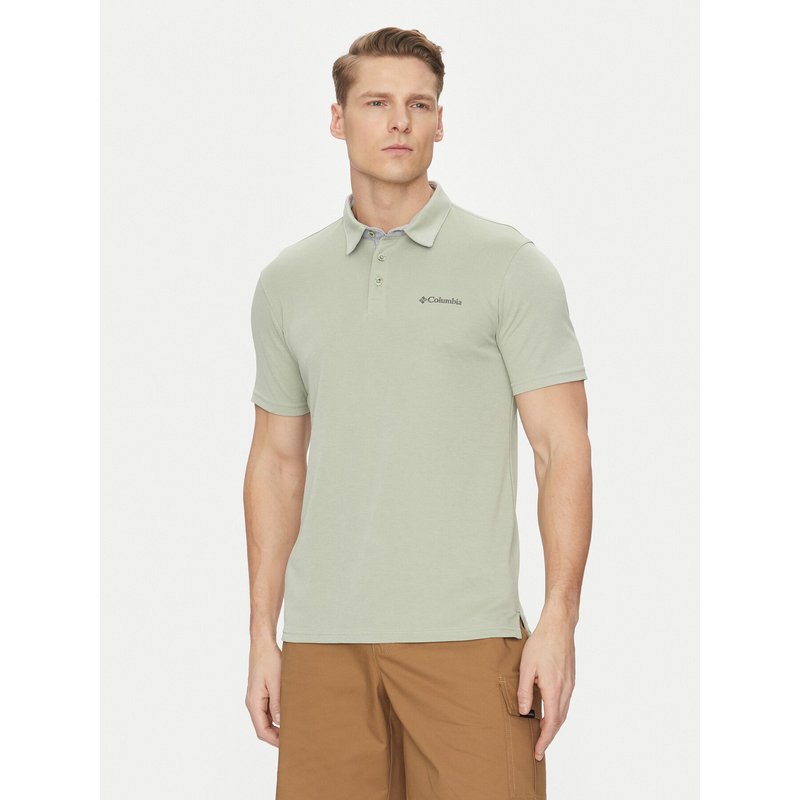 Columbia Poloshirt Nelson Point 1772721 Grün Regular Fit