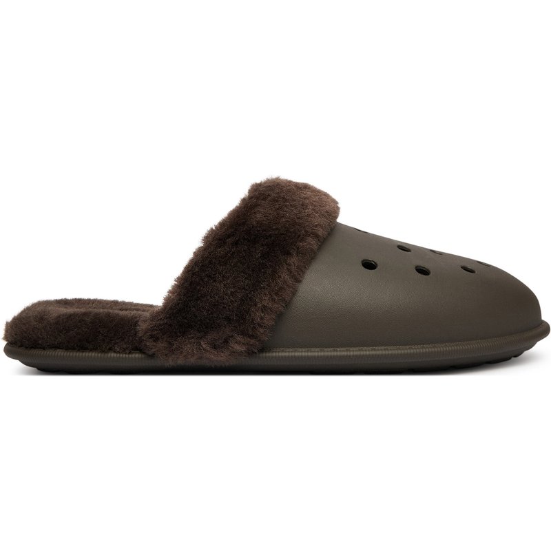 Hausschuhe Crocs Classic Fuzz Scuff 212143 Braun