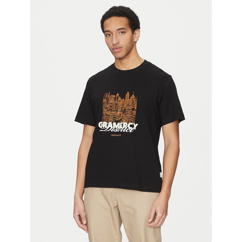 Jack & Jones T-Shirt Boston 12272981 Schwarz Relaxed Fit