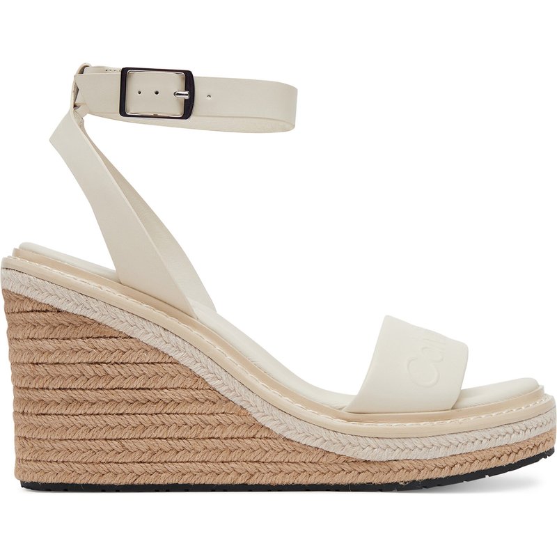 Espadrilles Calvin Klein Wedge Sandal 70 - He HW0HW02376 Weiß