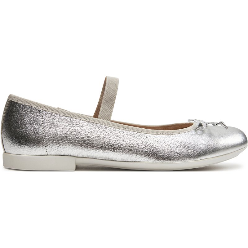 Ballerinas Geox Jr Plie' J4555D 00044 C1007 D Silberfarben