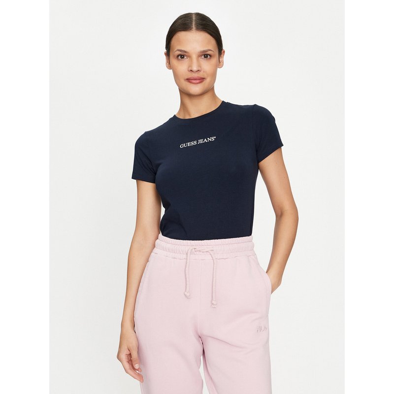 Guess Jeans T-Shirt W4YI01 J1314 Dunkelblau Slim Fit