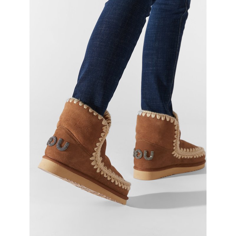 Schneeschuhe Mou Eskimo 18 Glitter Logo MU.FW101050A Braun