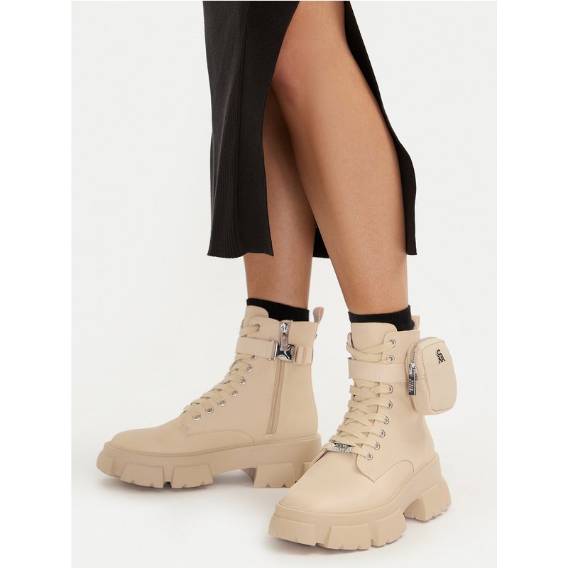 Schnürstiefeletten Steve Madden Tanker-P SM11001615-04004-299 Beige