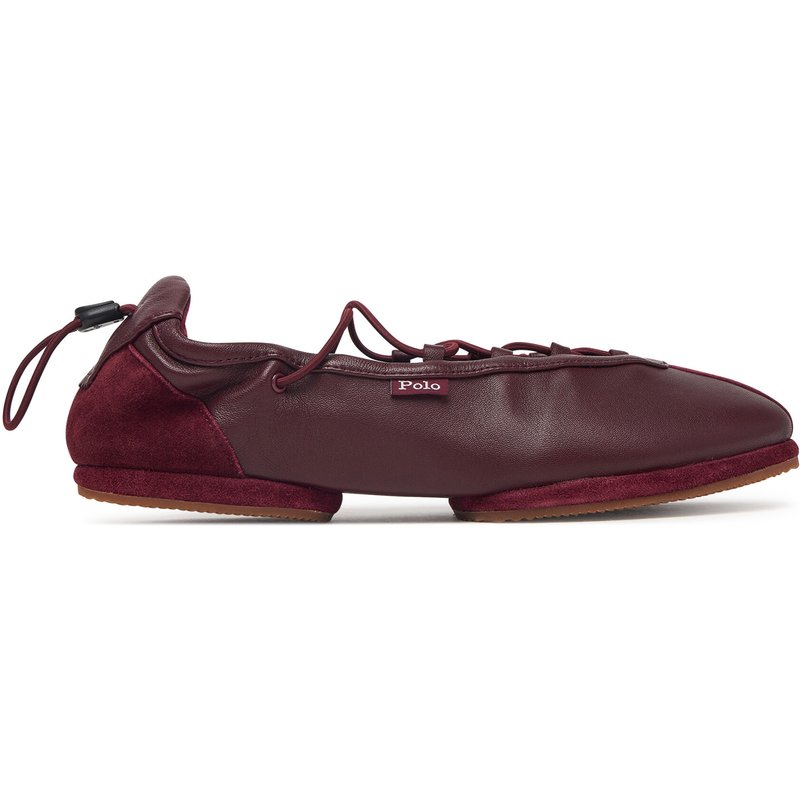 Ballerinas Polo Ralph Lauren Ballerina Sneaker 804P08221003 Dunkelrot