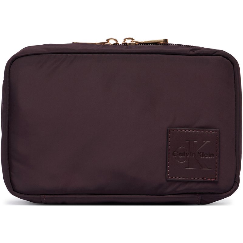 Kosmetiktasche Calvin Klein Nylon Mix Cosmetic Pouch LV04F1310G Dunkelrot