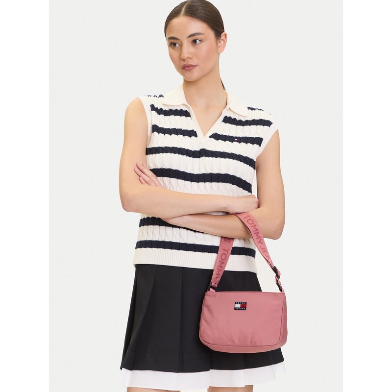 Handtasche Tommy Jeans Tjw Daily Shoulder Bag AW0AW17544 Rosa