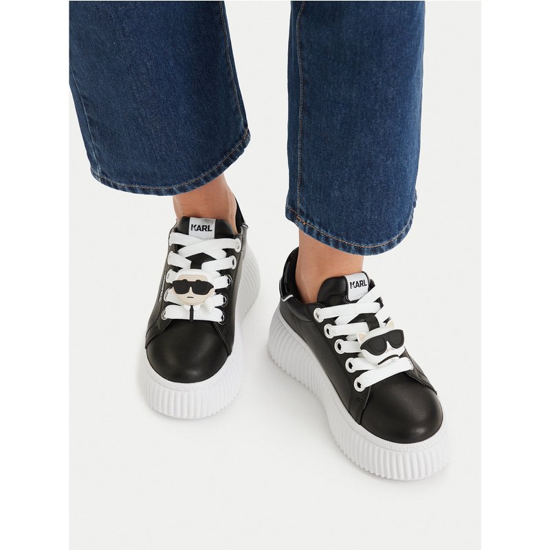 Sneakers KARL LAGERFELD Kreeper Lo KL42336T Schwarz