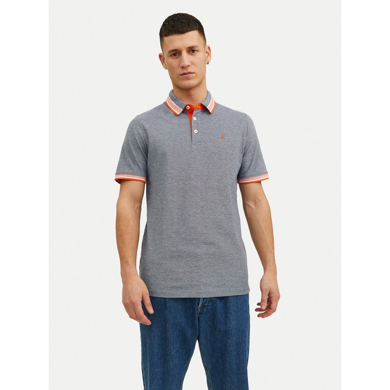 Jack & Jones Poloshirt Paulos 12136668 Grau Slim Fit