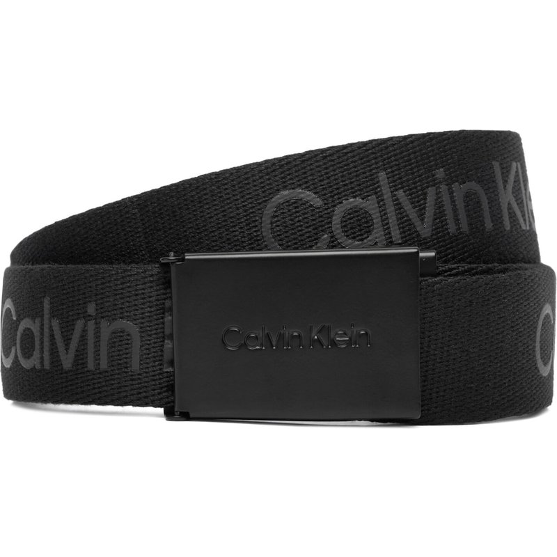 Kindergürtel Calvin Klein Calvin Logo Canvas Belt IU0IU00667 Schwarz