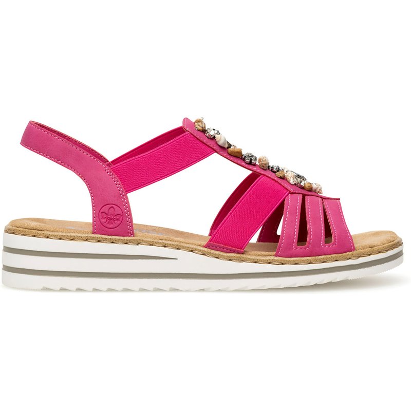 Sandalen Rieker V0649-31 Rosa