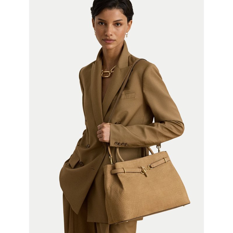 Handtasche LAUREN RALPH LAUREN 431P18464001 Hellbraun