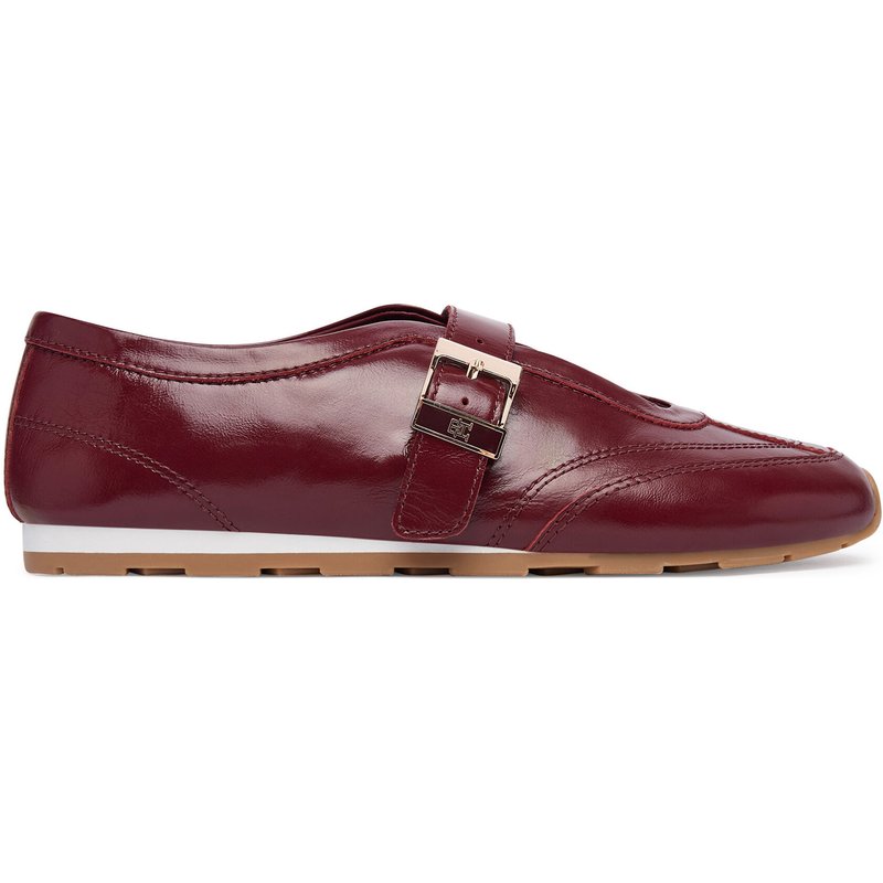 Ballerinas Tommy Hilfiger Bella Ballet Mary Jane FW0FW09416 Dunkelrot