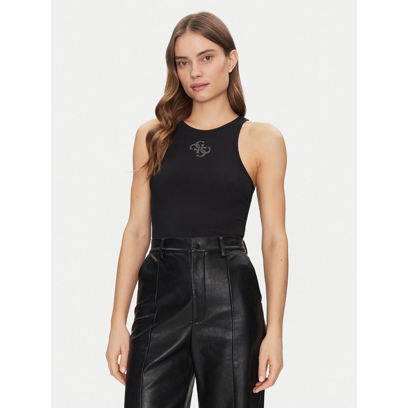 Guess Top W5GP57 KCV52 Schwarz Regular Fit