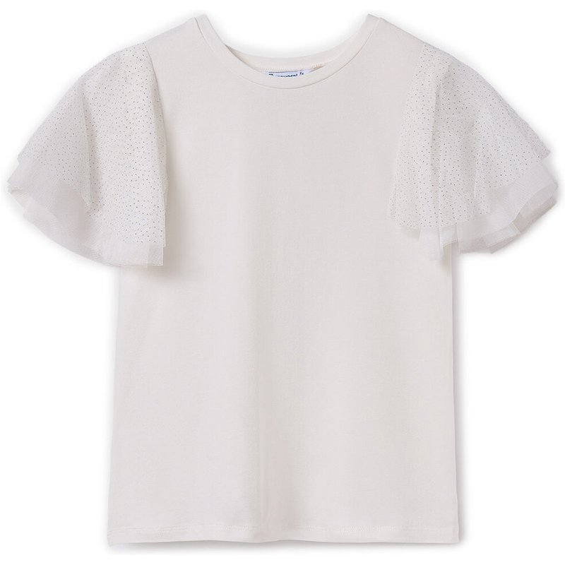 Mayoral T-Shirt 6022 Écru Regular Fit