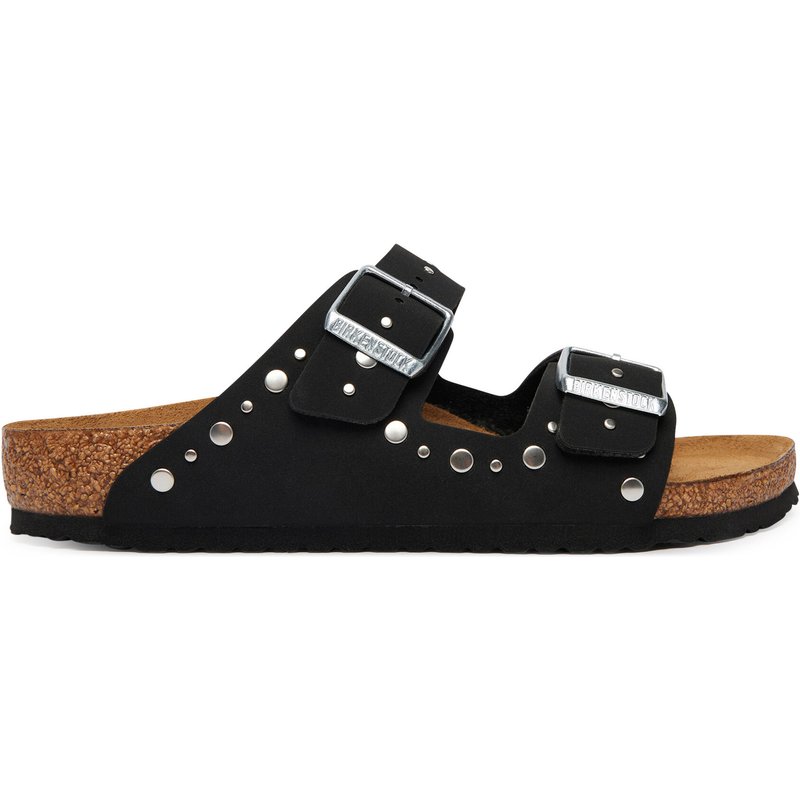 Pantoletten Birkenstock Arizona Rivets 1032563 M Schwarz
