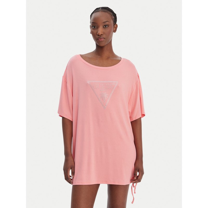 Guess T-Shirt E4GI00 K68D2 Rosa Oversize