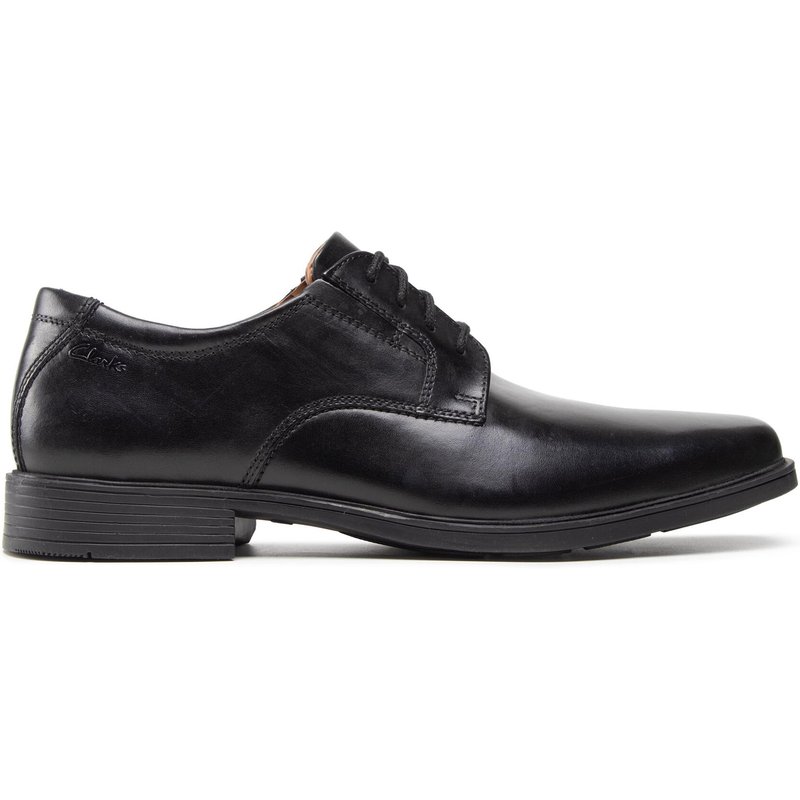 Halbschuhe Clarks Tilden Plain 261103507 Schwarz