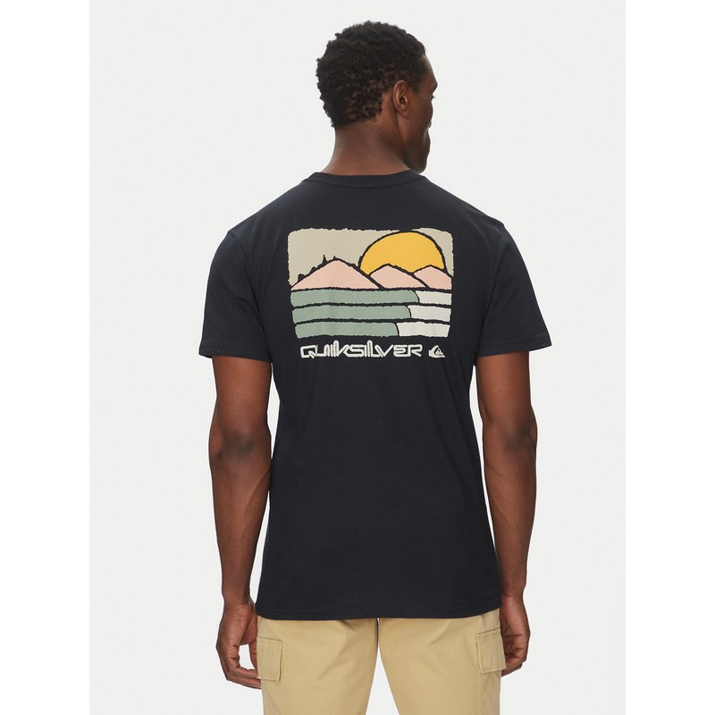 Quiksilver T-Shirt EQYZT08038 Schwarz Regular Fit