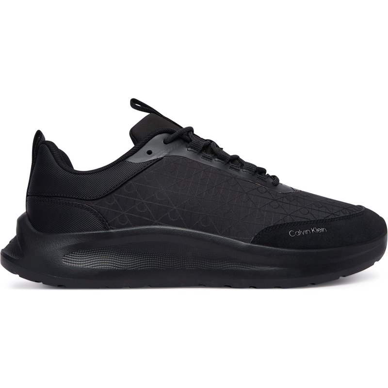 Sneakers Calvin Klein Light Eva Runn Laceup Aop HM0HM02343 Schwarz