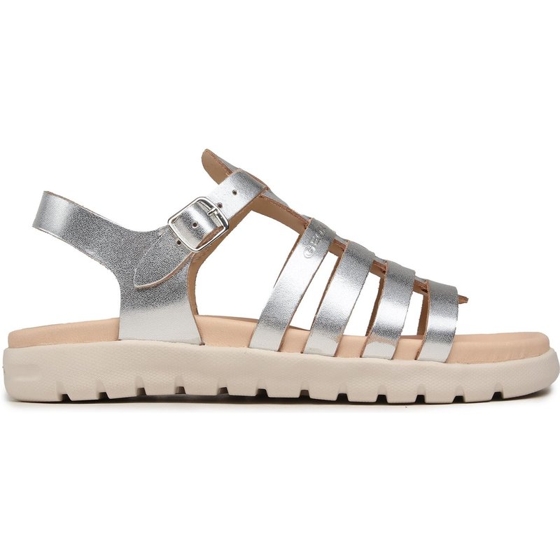 Sandalen Geox J Sandal Soleima Gir J35GSB000CFC1007 D Silberfarben