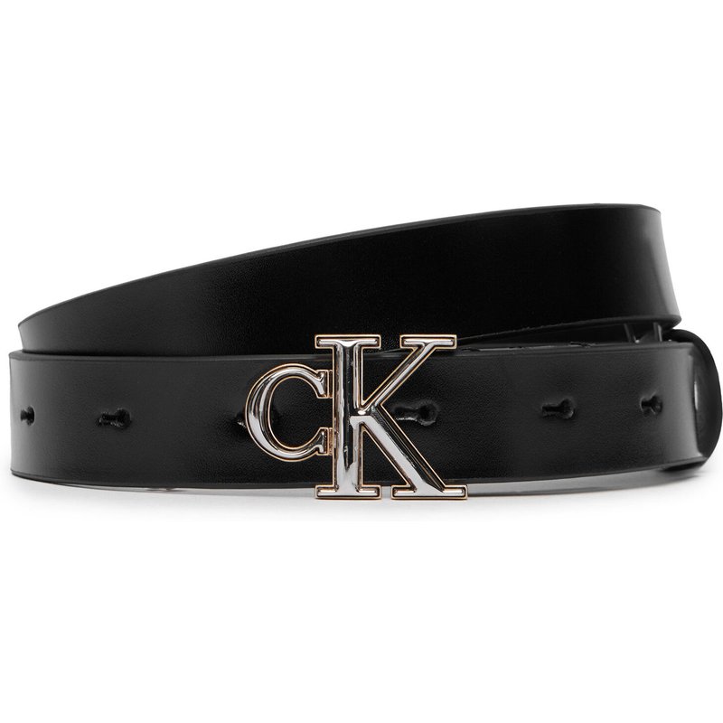 Gürtel Calvin Klein Round Ck 2Color Buckle Smooth 25 LV04F7132G Schwarz