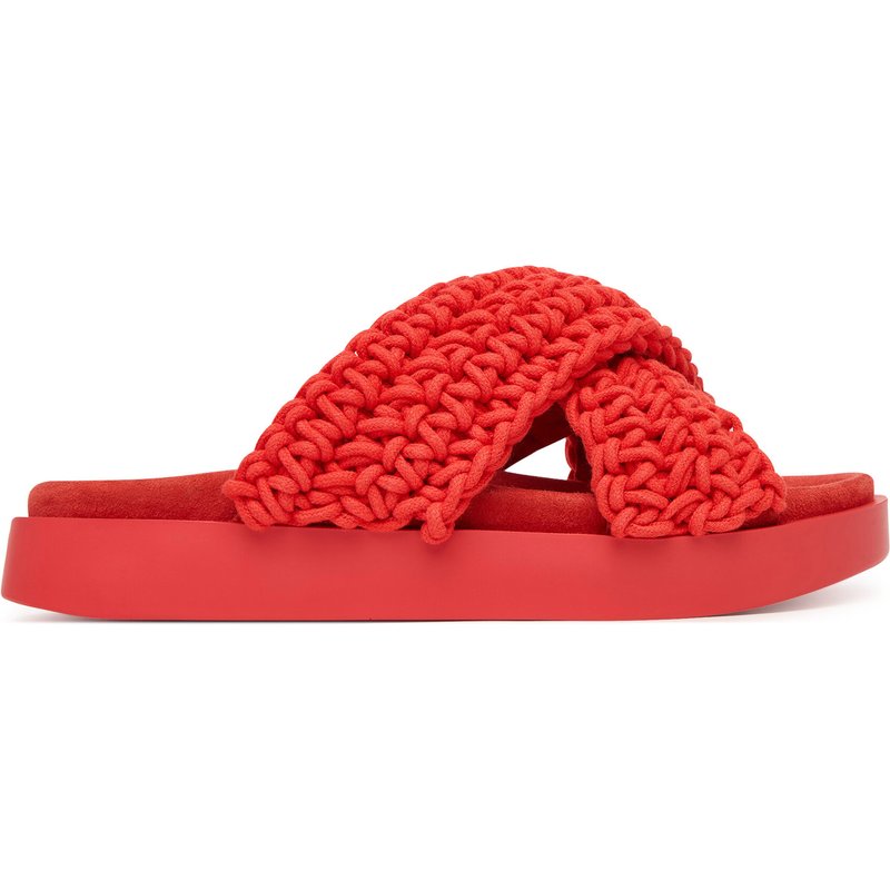 Pantoletten Inuikii Woven 1004.003.0062 Rot