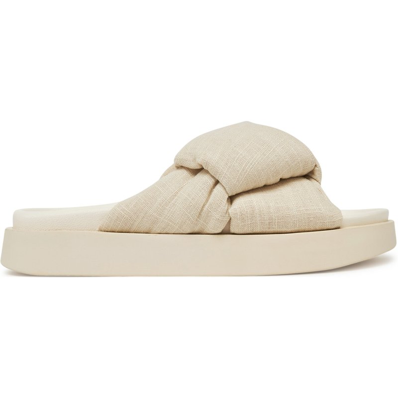 Pantoletten Inuikii Oversized Linken Knot-147 1028 Écru