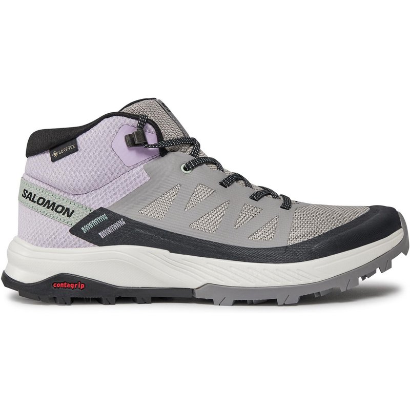Trekkingschuhe Salomon Outrise Mid GORE-TEX L47160600 Grau