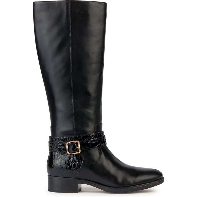 Klassische Stiefel Geox D Felicity D36G1A 04340 C9999 Schwarz
