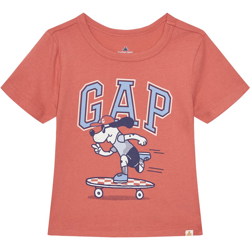 Gap T-Shirt 738060-00 Korallenfarben Regular Fit