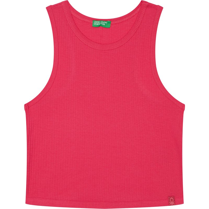 United Colors Of Benetton Top 31H3CH01F Rosa Slim Fit